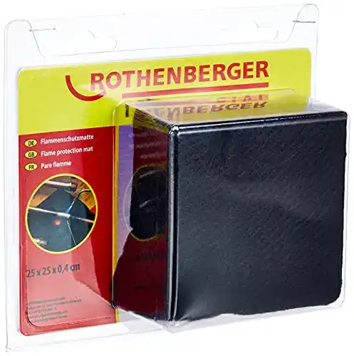 Flammenschutzmatte Rothenberger Industrial 250 x 250 mm schwarz 031051E