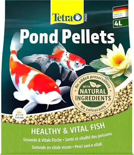 Teichfutter Tetra Pond Pellets für Teichfische, 4 L Beutel