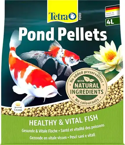 Teichfutter Tetra Pond Pellets für Teichfische, 4 L Beutel