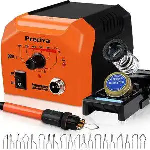 Brandmalerei-Set Preciva mit Brennkolben und 20-teiligem Zubehör
