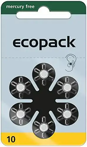 Hörgerätebatterien Varta Ecopack Typ 10 Zinc Air PR70 ZL4 – 60 Stück