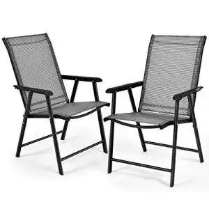 Klappstuhl bis 150 kg von Relax4Life im 2er Set für Garten und Balkon