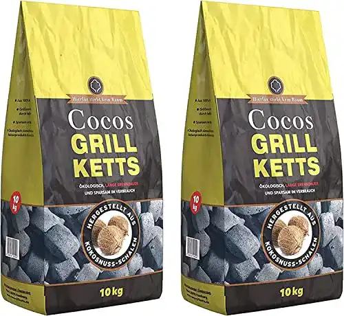Kokos-Briketts von Holzkohlewerk Lüneburg – Cocos Grillketts 20kg
