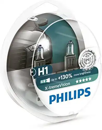 Philips X-tremeVision H1 Scheinwerferlampe mit 130% mehr Helligkeit