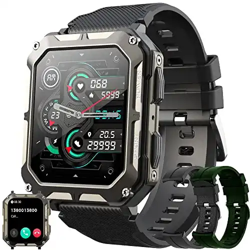 Outdoor-Smartwatch für Herren mit Telefonfunktion und Sportmodi