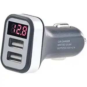 Autobatterietester und Kfz-USB-Ladegerät mit Spannungswarnung