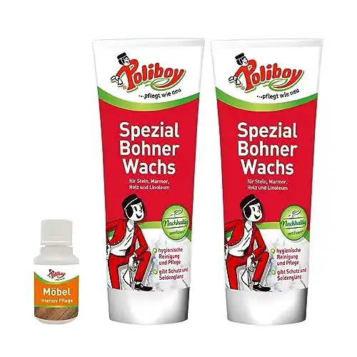 Bohnerwachs Poliboy – Spezialwachs für Holz, Marmor und Linoleum