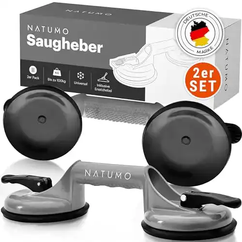 Saugheber Natumo 2er Set – Vakuumheber mit 100 kg Tragkraft