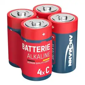 D-Batterien Ansmann Baby C LR14 4 Stück 1,5V Alkaline