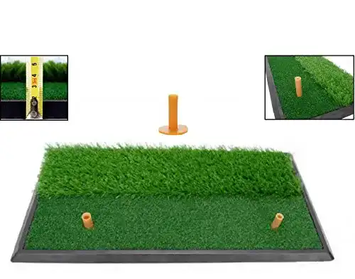 Golf Abschlagmatte 2 in 1 60×30 cm mit Rough und Fairway