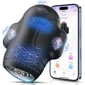 Eichelvibrator Tauara für Männer – 4-in-1 Masturbator mit APP Steuerung
