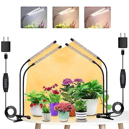 Pflanzenlampe LED mit 2 Köpfen für Zimmerpflanzen