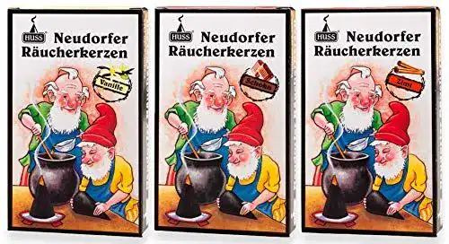 Räucherkerzen Gegizun Huss Neudorfer 3er Set für Aromavielfalt