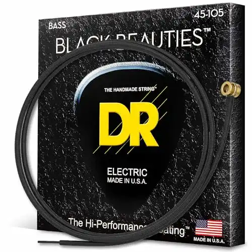 Bass-Saiten DR BKB-45 – Schwarz Beauties für klaren Sound