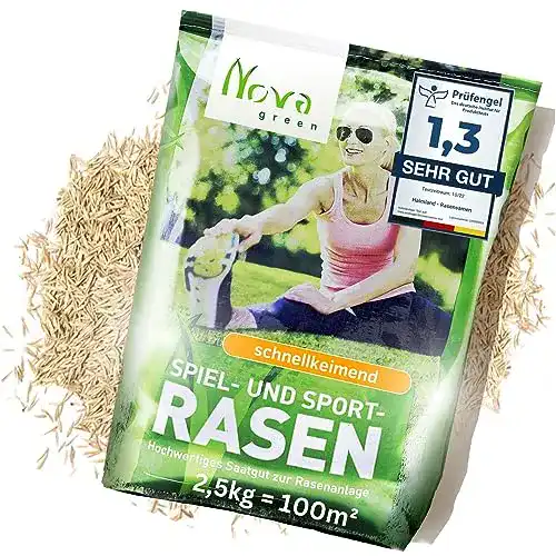 Rasensamen schnellkeimend Halmland für 75-100 m² Rasenfläche