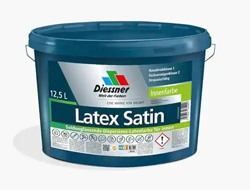 Latexfarbe seidenglanz Diessner Latex Satin Dispersionsfarbe