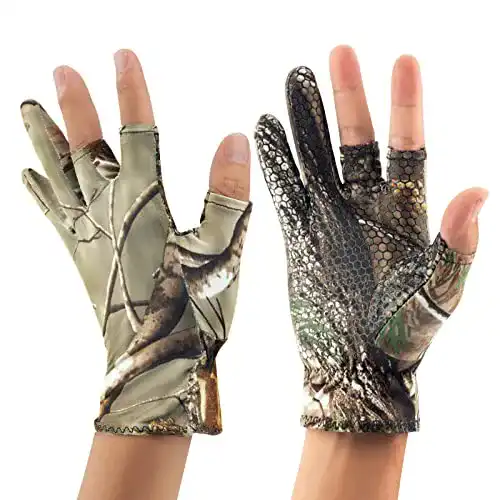 Jagdhandschuhe von QualyQualy Angelhandschuhe in Tarnoptik