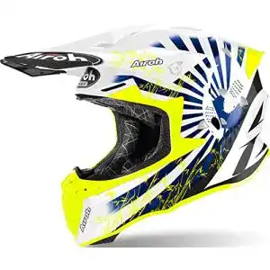 Airoh Helm Mototopgun Airoh Helmet Twist 2.0 Katana Yellow Gloss L