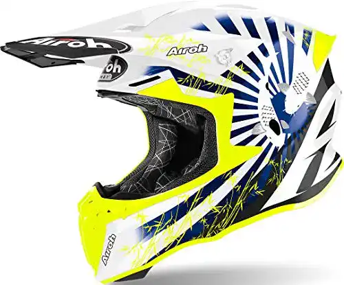 Airoh Helm Mototopgun Airoh Helmet Twist 2.0 Katana Yellow Gloss L