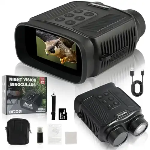 Fernglas mit Kamera und Nachtsichtgerät von Vicloon 4K mit 5000mAh