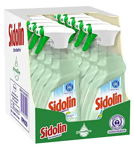 Glasreiniger Sidolin Pro Nature, pH-neutral, Sprühflasche, 10 x