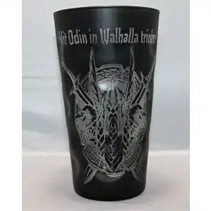 Dubbeglas mit Odin Gravur für pfälzische Getränke