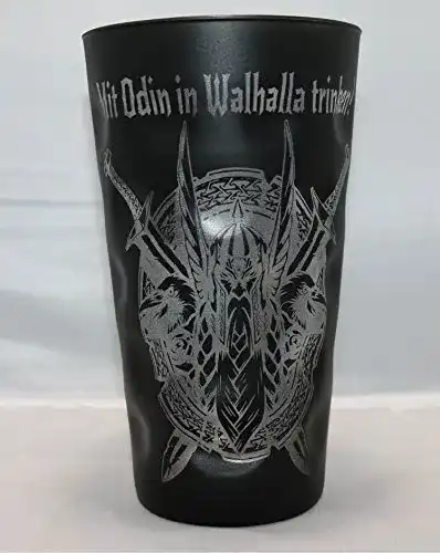 Dubbeglas mit Odin Gravur für pfälzische Getränke