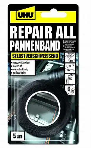 Selbstverschweißendes Klebeband Uhu Repair All Pannenband, schwarz, 5 m x 19 mm