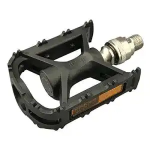 Steckpedale MKS UX-D Ezy mit Reflektor, schwarz, Paar