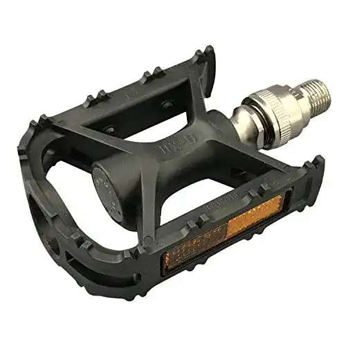 Steckpedale MKS UX-D Ezy mit Reflektor, schwarz, Paar
