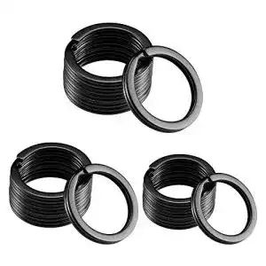 Gimars Edelstahl Schlüsselringe Set mit 30 Stück in 20mm, 25mm und 30mm