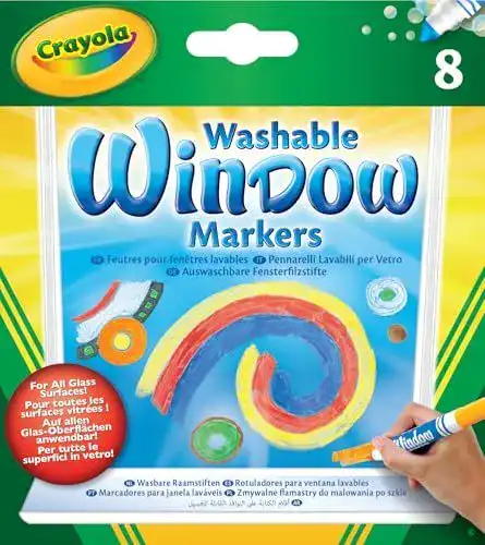 Fenstermalstifte Crayola Set mit 8 abwaschbaren Filzstiften