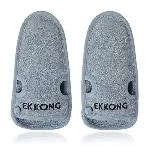 Peelinghandschuhe Ekkong 2er Set für Körper und Gesicht