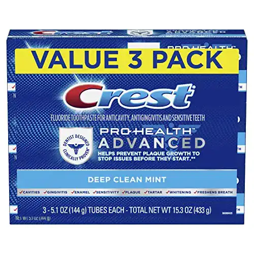 Crest Pro Health Advanced Deep Clean Zahnpasta im 3er-Pack