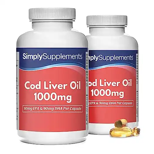 Lebertran Simply Supplements 1000mg – 360 Kapseln