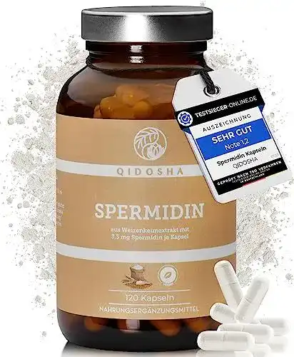 Spermidin Kapseln QIDOSHA – Hochdosierte pflanzliche Kapseln