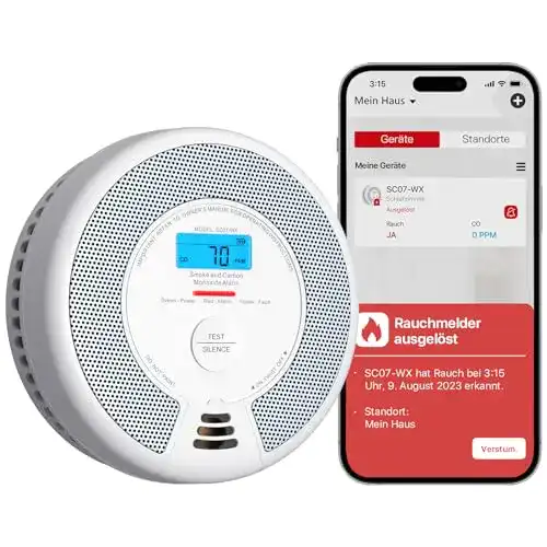 X-Sense WLAN Rauch- und Kohlenmonoxidmelder SC07-WX mit App-Anbindung