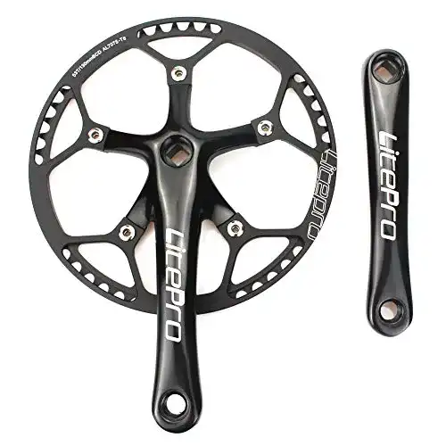 Cysky Single Speed Kurbelgarnitur 53T 170mm Kurbelarme 130 BCD