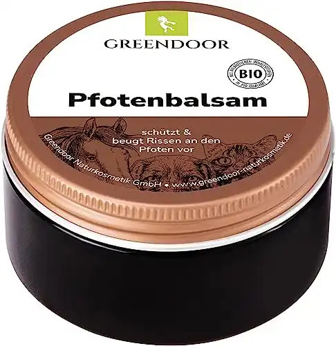 Pfotenbalsam Greendoor aus natürlichen Bio-Inhaltsstoffen für Hunde und Katzen