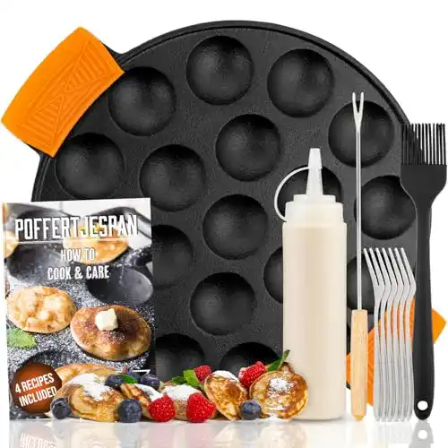 Poffertjes Pfanne von IRONO Gusseiserne Poffertjes Maker