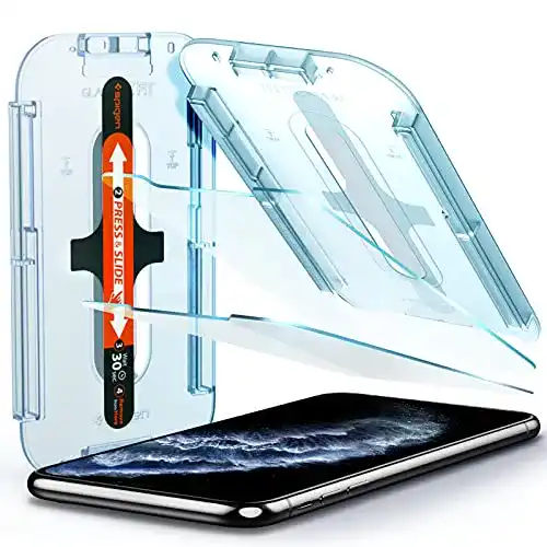 iPhone Schutzfolie von Spigen Glas.tR EZ Fit für iPhone 11 Pro und XS