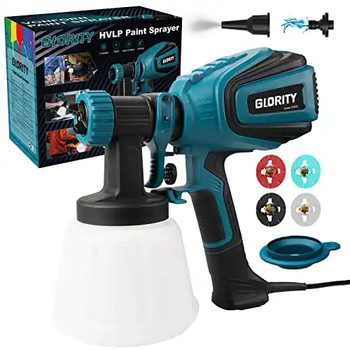 Elektrische Farbspritzpistole GLORITY 700W mit 4 Düsen und 3 Sprühmuster