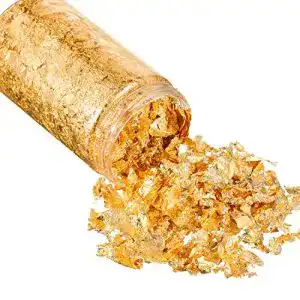 Blattgold Hicarer 15 Gramm Flocken für Vergoldung und Handwerk