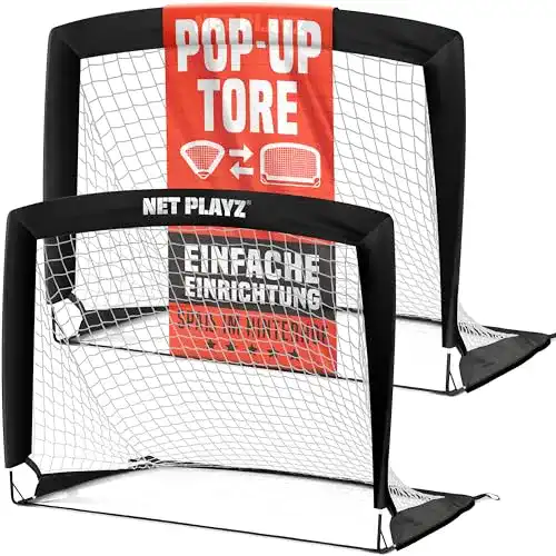 Faltbare Fußballtore für Kinder im 2er-Set von Net Playz