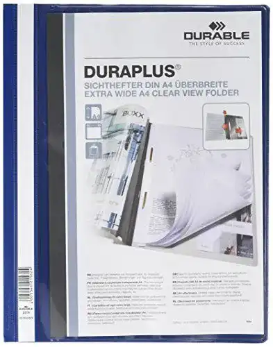 Schnellhefter Durable Duraplus mit Sichttasche in 25er Packung