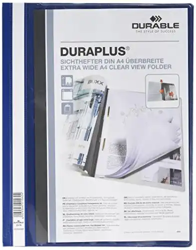 Schnellhefter Durable Duraplus mit Sichttasche in 25er Packung