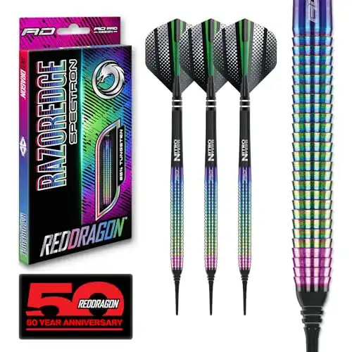 Steeldarts Red Dragon Razor Edge Spectron 18 Gramm Softtip