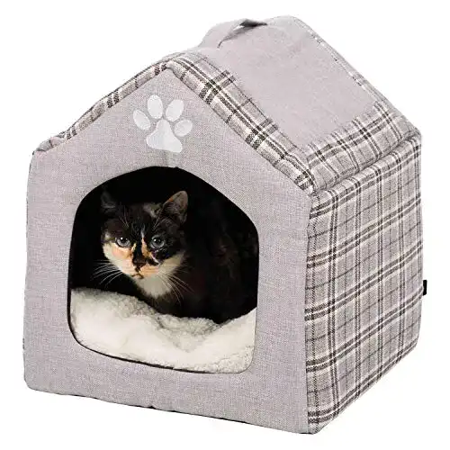 Katzenhöhle Trixie 36352 Silas, 40 x 45 x 40 cm, grau/creme