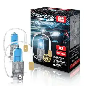 H3-Birne Diamond Vision 2x H3 12V 55W mit Xenon Look