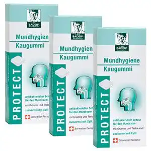 Xylit-Kaugummi Bader’s Protect für Mundpflege und frischen Atem
